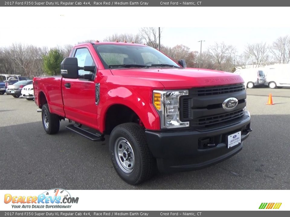 2017 Ford F350 Super Duty XL Regular Cab 4x4 Race Red / Medium Earth Gray Photo #1