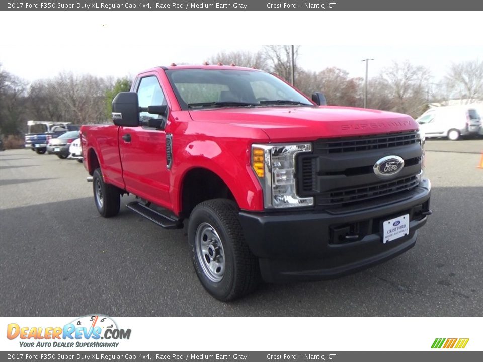 2017 Ford F350 Super Duty XL Regular Cab 4x4 Race Red / Medium Earth Gray Photo #4
