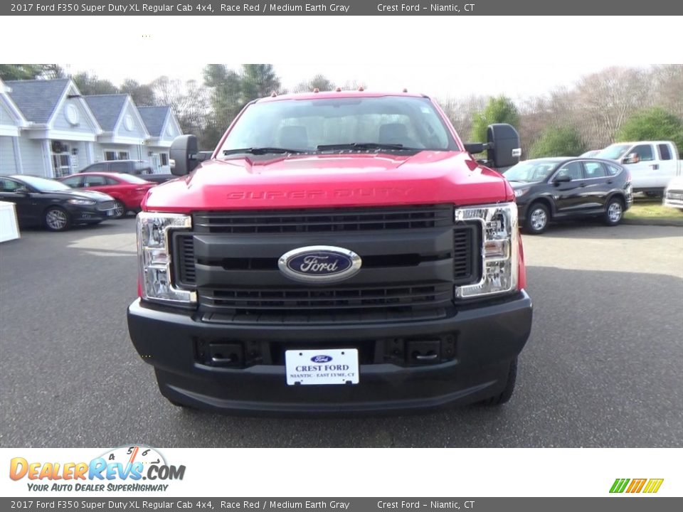 2017 Ford F350 Super Duty XL Regular Cab 4x4 Race Red / Medium Earth Gray Photo #7