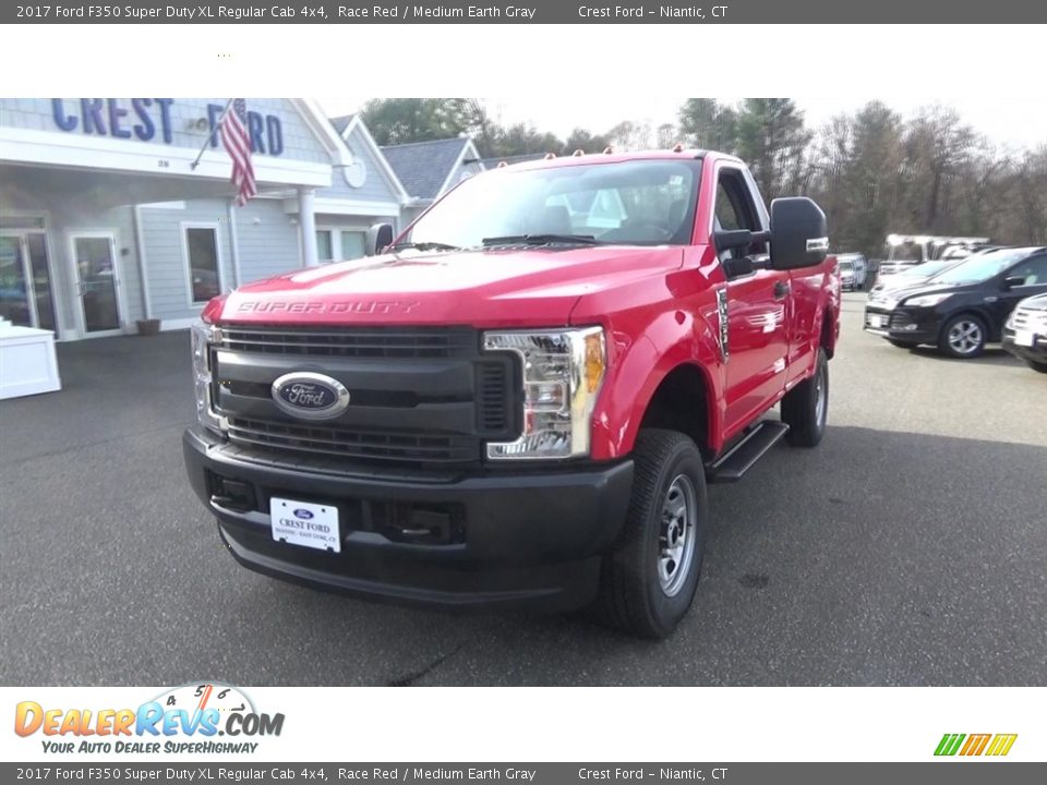 2017 Ford F350 Super Duty XL Regular Cab 4x4 Race Red / Medium Earth Gray Photo #8