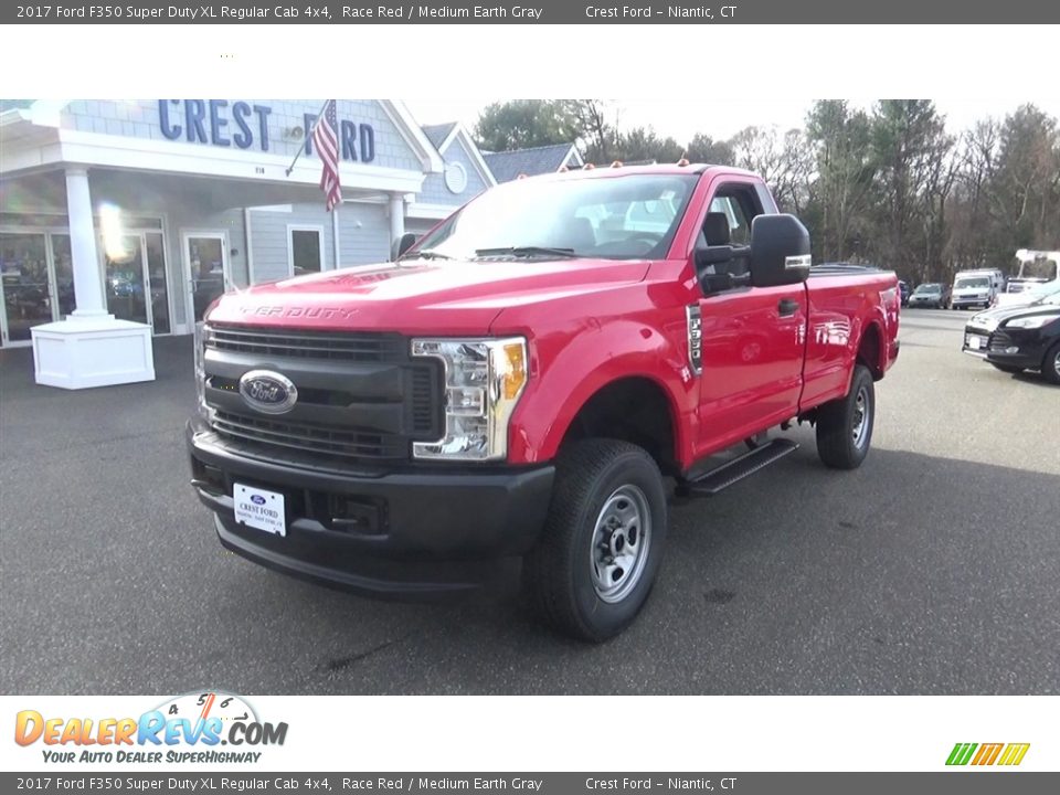 2017 Ford F350 Super Duty XL Regular Cab 4x4 Race Red / Medium Earth Gray Photo #9
