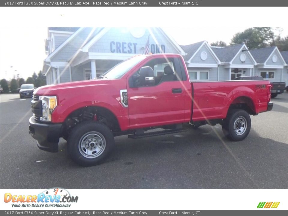 2017 Ford F350 Super Duty XL Regular Cab 4x4 Race Red / Medium Earth Gray Photo #11