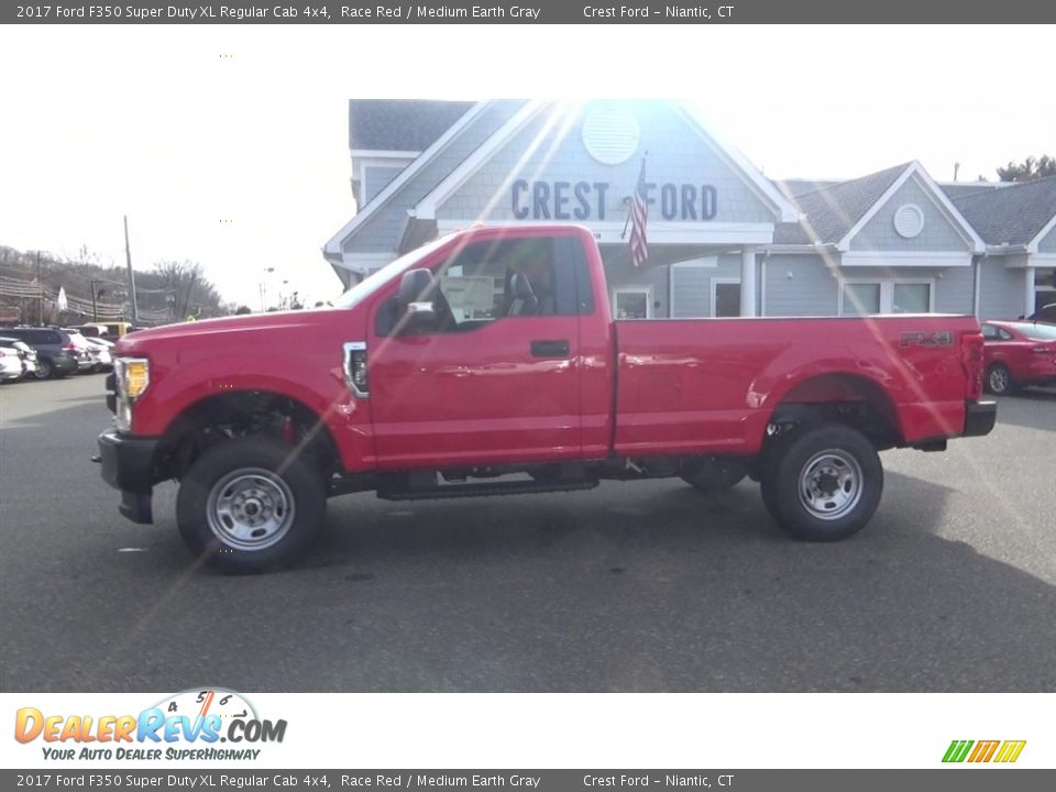 2017 Ford F350 Super Duty XL Regular Cab 4x4 Race Red / Medium Earth Gray Photo #12