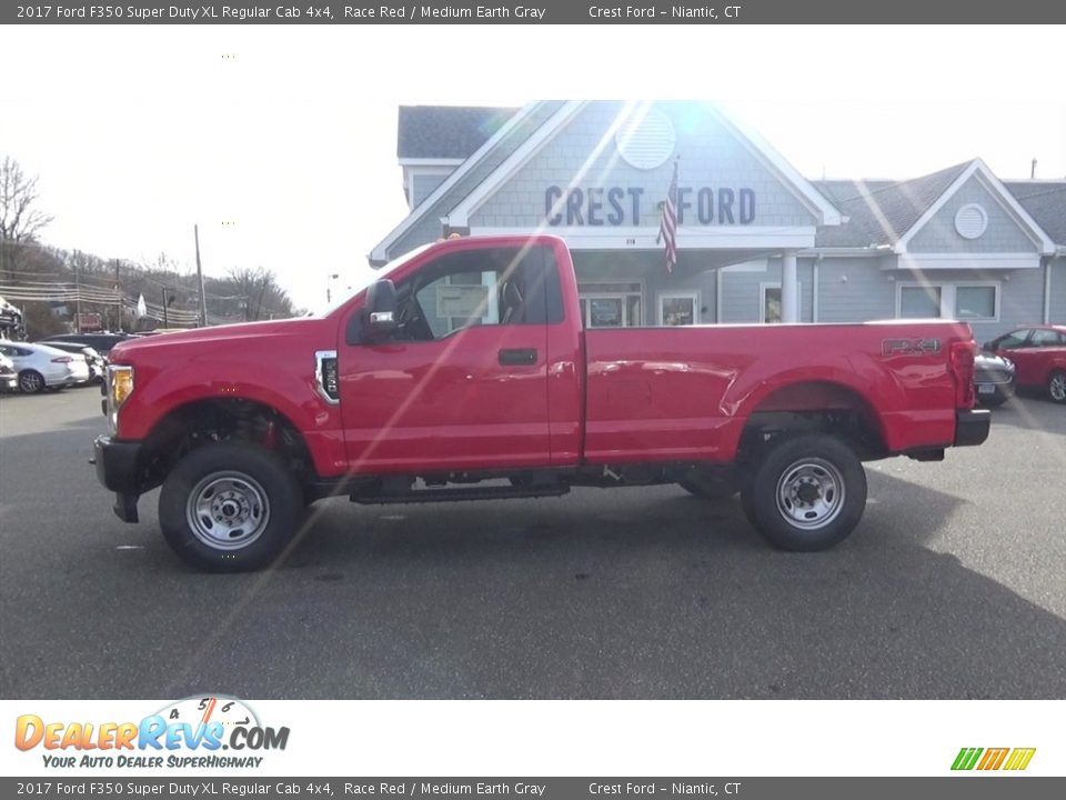 2017 Ford F350 Super Duty XL Regular Cab 4x4 Race Red / Medium Earth Gray Photo #13