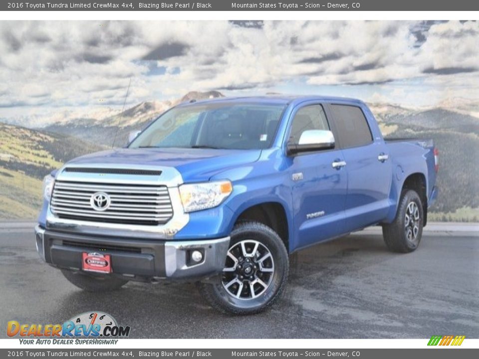 2016 Toyota Tundra Limited CrewMax 4x4 Blazing Blue Pearl / Black Photo #5