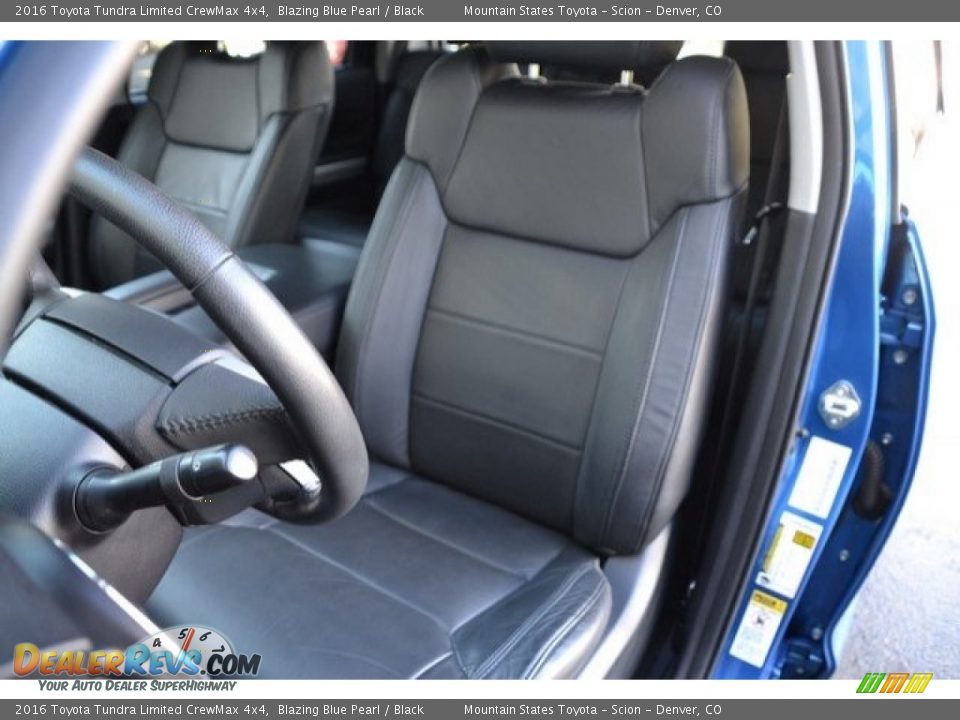 2016 Toyota Tundra Limited CrewMax 4x4 Blazing Blue Pearl / Black Photo #12