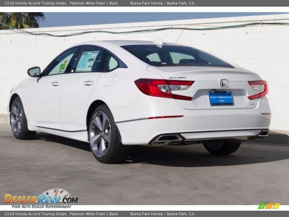 2018 Honda Accord Touring Sedan Platinum White Pearl / Black Photo #2