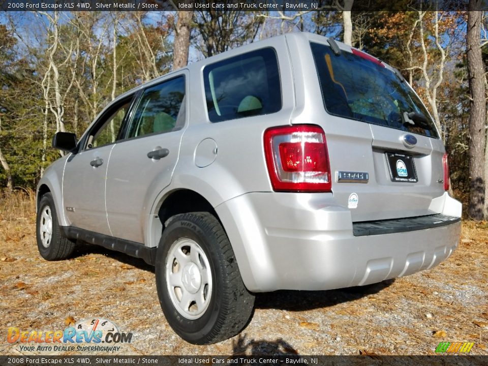 2008 Ford Escape XLS 4WD Silver Metallic / Stone Photo #3