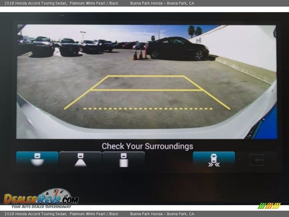 2018 Honda Accord Touring Sedan Platinum White Pearl / Black Photo #6