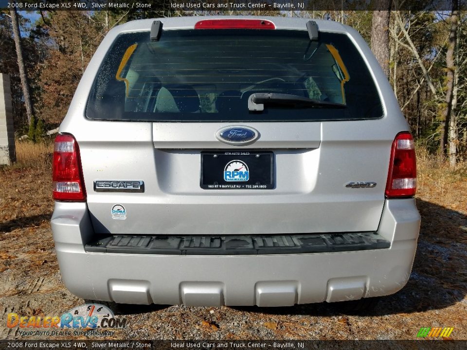 2008 Ford Escape XLS 4WD Silver Metallic / Stone Photo #4