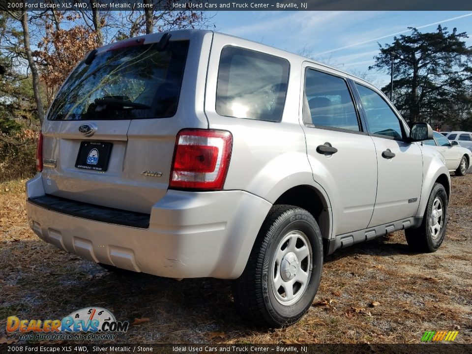 2008 Ford Escape XLS 4WD Silver Metallic / Stone Photo #5