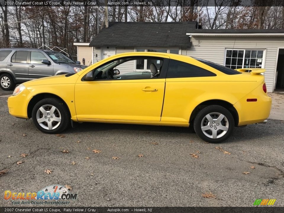2007 Chevrolet Cobalt LS Coupe Rally Yellow / Gray Photo #2