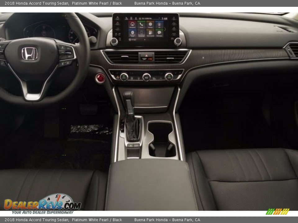 2018 Honda Accord Touring Sedan Platinum White Pearl / Black Photo #12