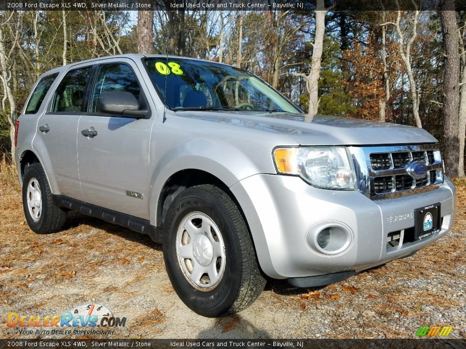 2008 Ford Escape XLS 4WD Silver Metallic / Stone Photo #7