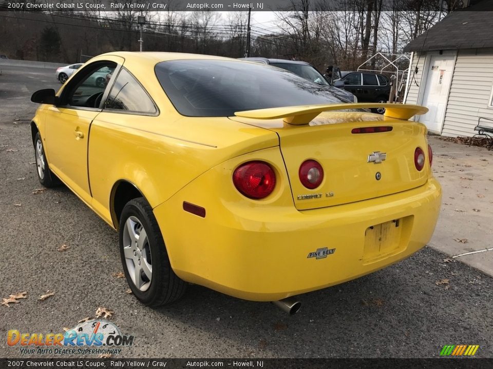 2007 Chevrolet Cobalt LS Coupe Rally Yellow / Gray Photo #3