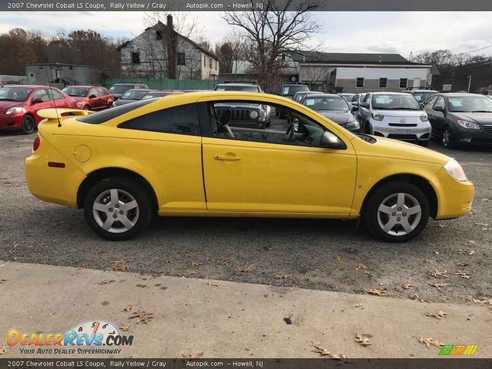 2007 Chevrolet Cobalt LS Coupe Rally Yellow / Gray Photo #6