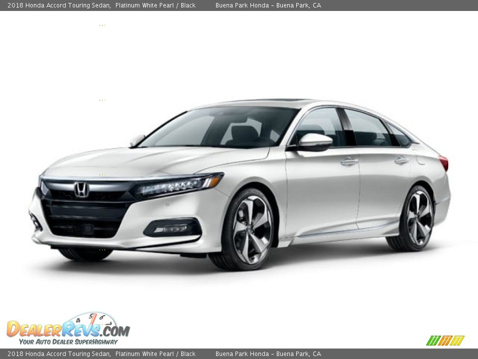 2018 Honda Accord Touring Sedan Platinum White Pearl / Black Photo #20