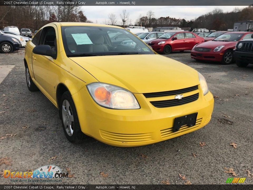 2007 Chevrolet Cobalt LS Coupe Rally Yellow / Gray Photo #7