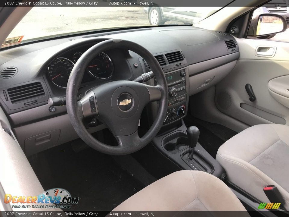 2007 Chevrolet Cobalt LS Coupe Rally Yellow / Gray Photo #9