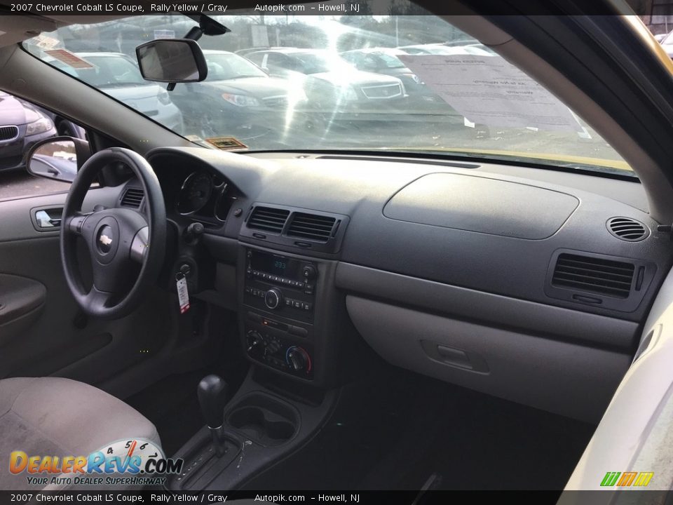 2007 Chevrolet Cobalt LS Coupe Rally Yellow / Gray Photo #10