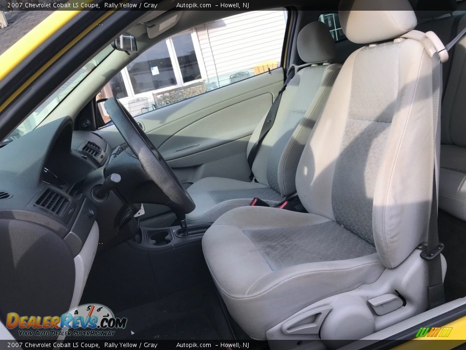 2007 Chevrolet Cobalt LS Coupe Rally Yellow / Gray Photo #11