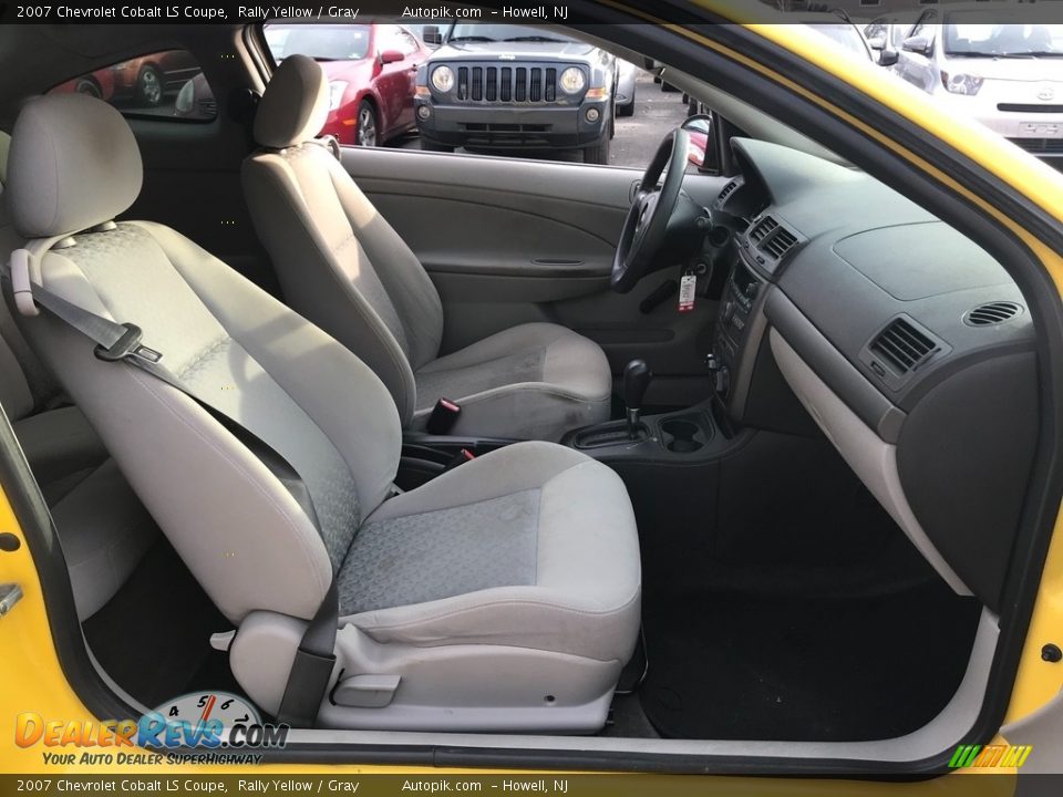 2007 Chevrolet Cobalt LS Coupe Rally Yellow / Gray Photo #13
