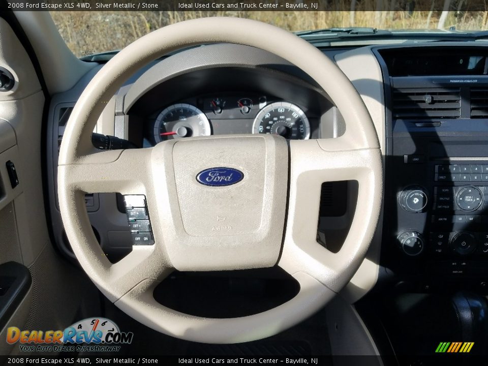 2008 Ford Escape XLS 4WD Silver Metallic / Stone Photo #15