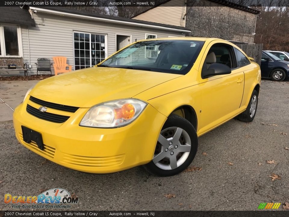 2007 Chevrolet Cobalt LS Coupe Rally Yellow / Gray Photo #15