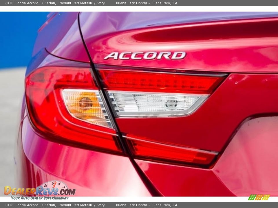 2018 Honda Accord LX Sedan Radiant Red Metallic / Ivory Photo #3