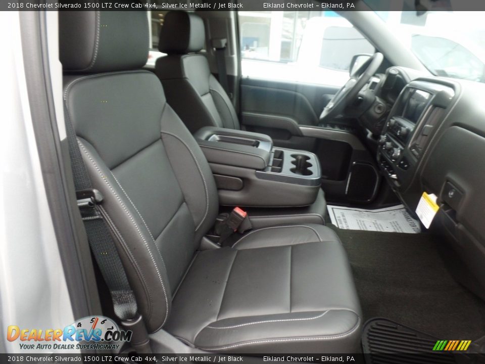 2018 Chevrolet Silverado 1500 LTZ Crew Cab 4x4 Silver Ice Metallic / Jet Black Photo #14
