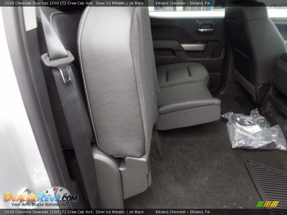 2018 Chevrolet Silverado 1500 LTZ Crew Cab 4x4 Silver Ice Metallic / Jet Black Photo #19