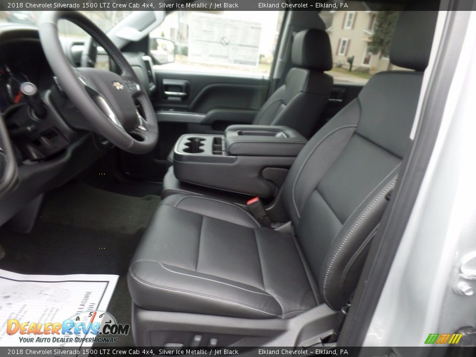 2018 Chevrolet Silverado 1500 LTZ Crew Cab 4x4 Silver Ice Metallic / Jet Black Photo #22