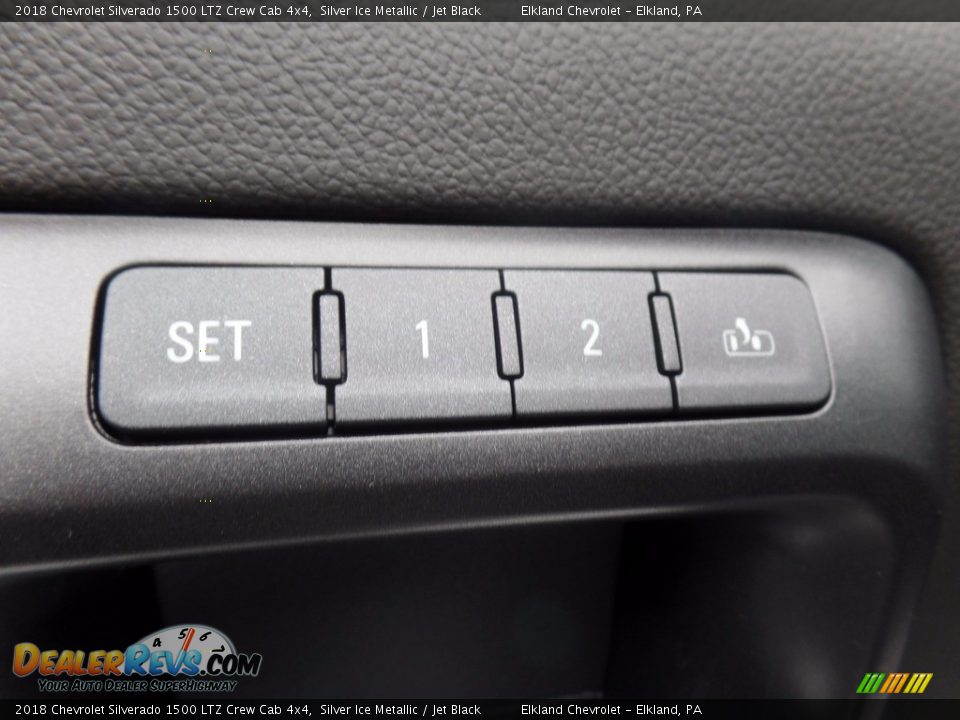 2018 Chevrolet Silverado 1500 LTZ Crew Cab 4x4 Silver Ice Metallic / Jet Black Photo #25
