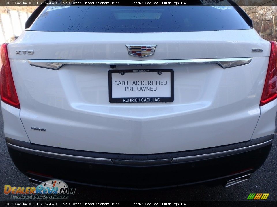 2017 Cadillac XT5 Luxury AWD Crystal White Tricoat / Sahara Beige Photo #13