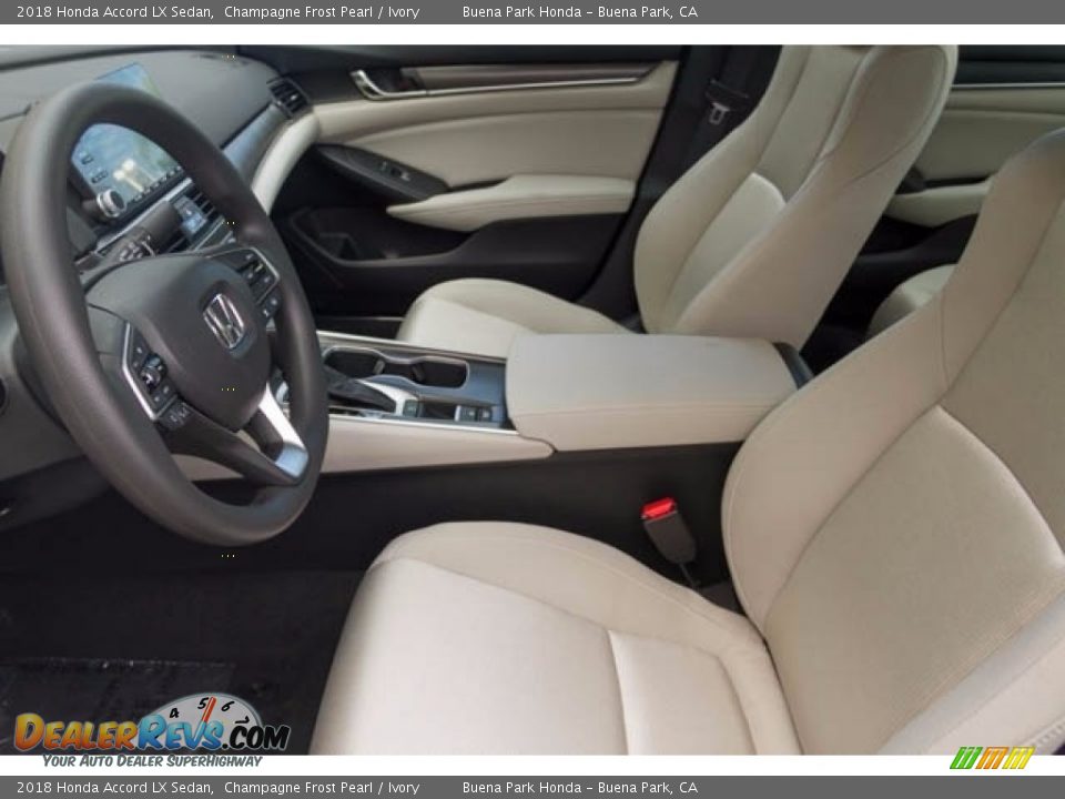 2018 Honda Accord LX Sedan Champagne Frost Pearl / Ivory Photo #7