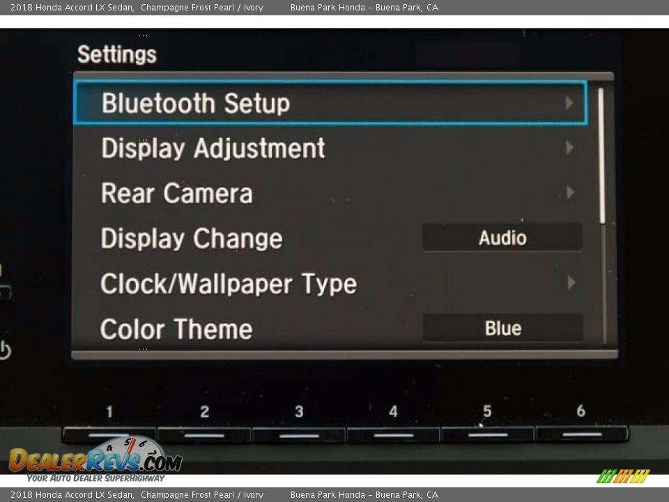 2018 Honda Accord LX Sedan Champagne Frost Pearl / Ivory Photo #13