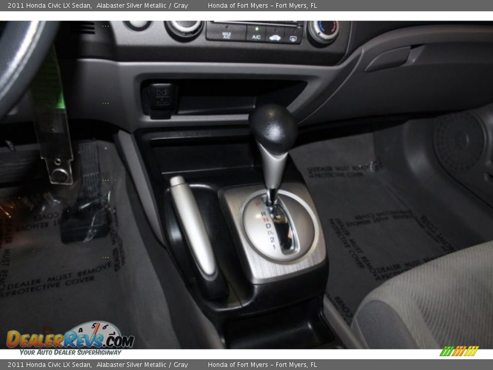 2011 Honda Civic LX Sedan Alabaster Silver Metallic / Gray Photo #18