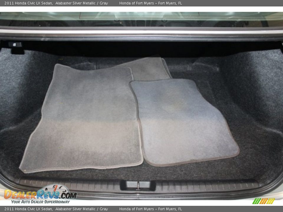 2011 Honda Civic LX Sedan Alabaster Silver Metallic / Gray Photo #22