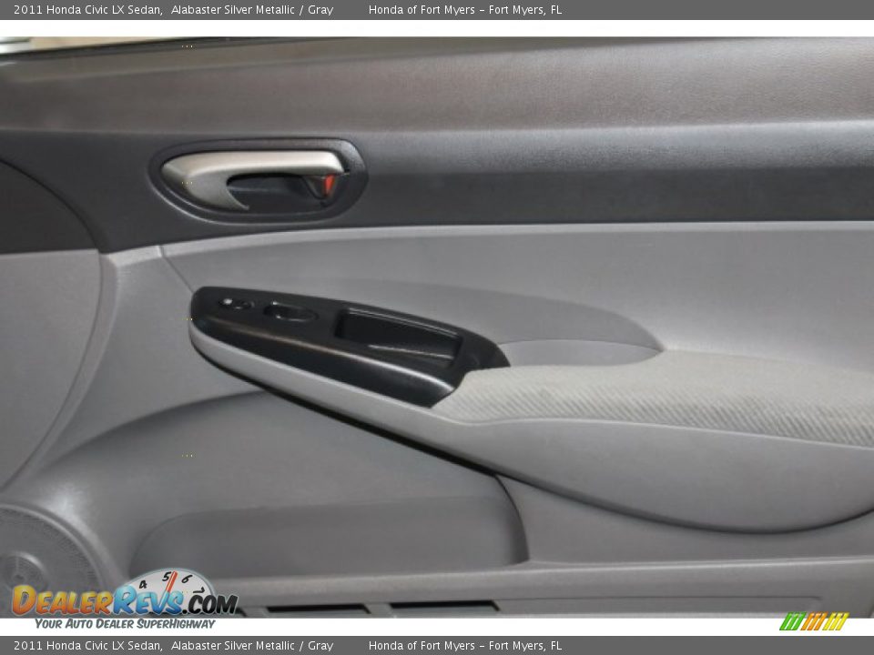 2011 Honda Civic LX Sedan Alabaster Silver Metallic / Gray Photo #25