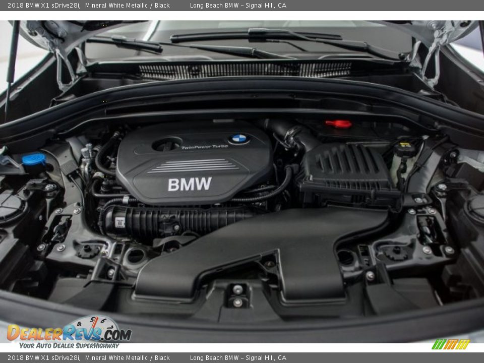 2018 BMW X1 sDrive28i Mineral White Metallic / Black Photo #8