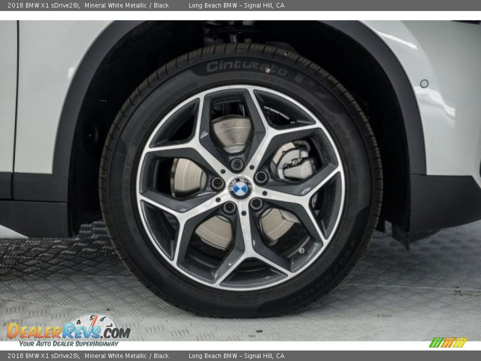 2018 BMW X1 sDrive28i Mineral White Metallic / Black Photo #9