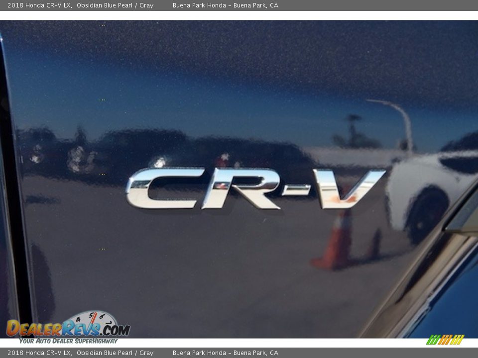 2018 Honda CR-V LX Obsidian Blue Pearl / Gray Photo #3