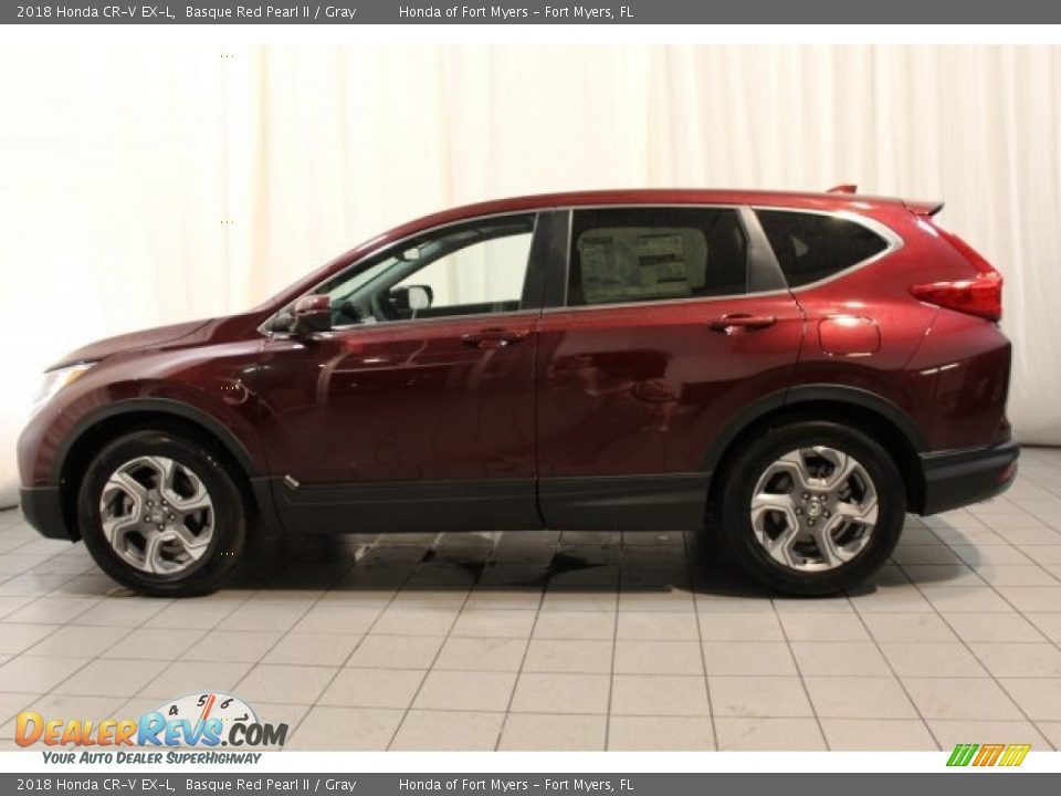 2018 Honda CR-V EX-L Basque Red Pearl II / Gray Photo #4