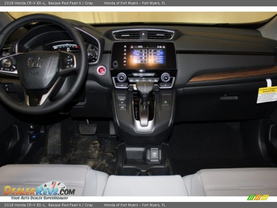 2018 Honda CR-V EX-L Basque Red Pearl II / Gray Photo #7