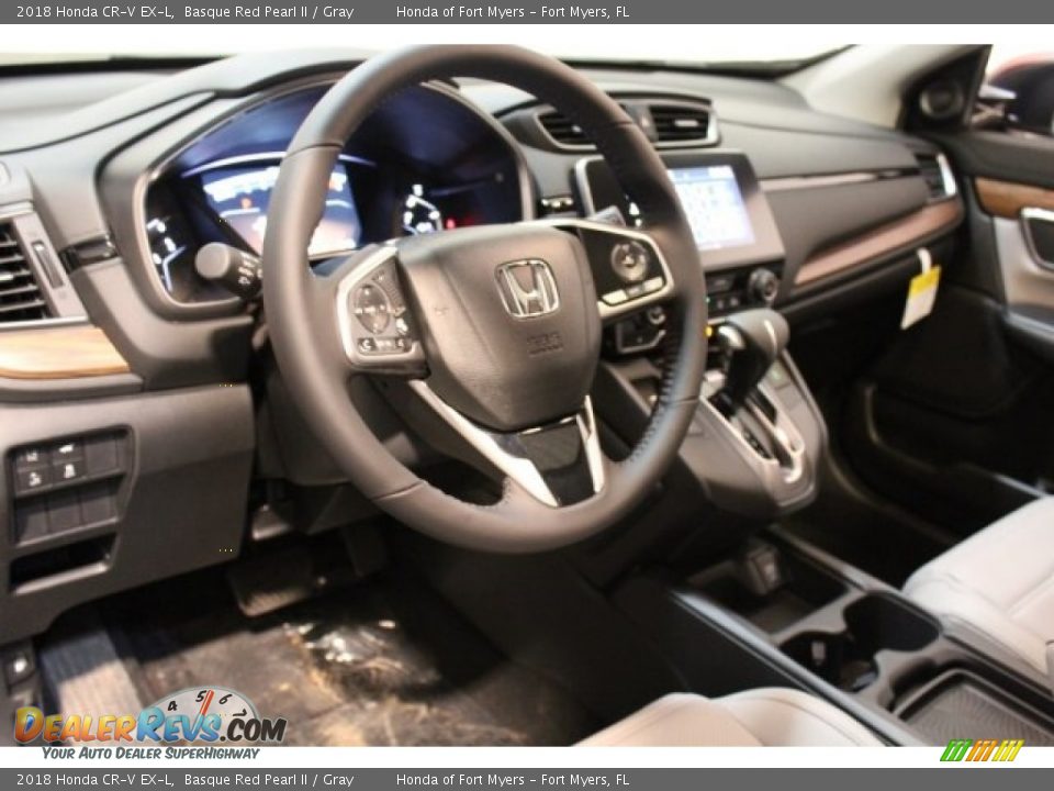 2018 Honda CR-V EX-L Basque Red Pearl II / Gray Photo #13