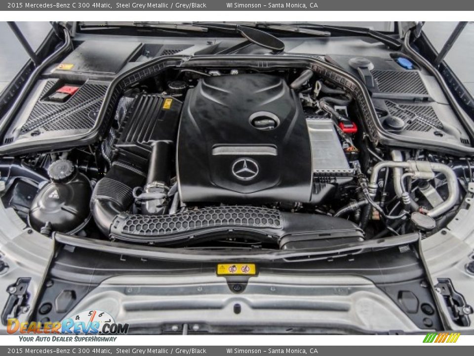 2015 Mercedes-Benz C 300 4Matic Steel Grey Metallic / Grey/Black Photo #17