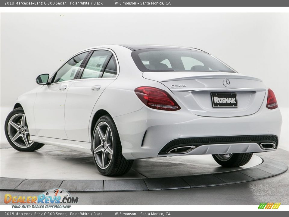 2018 Mercedes-Benz C 300 Sedan Polar White / Black Photo #3