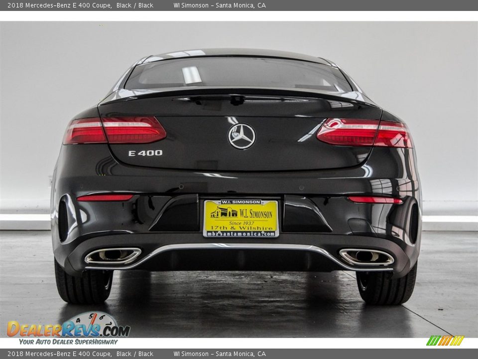 2018 Mercedes-Benz E 400 Coupe Black / Black Photo #4