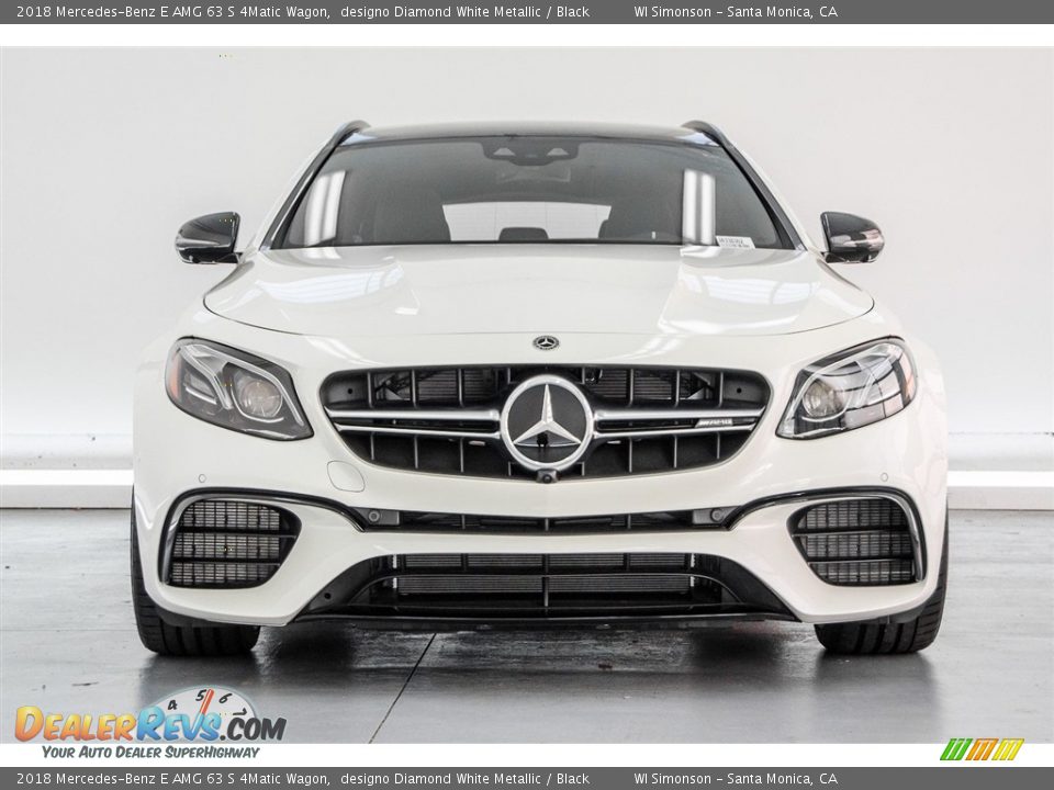 2018 Mercedes-Benz E AMG 63 S 4Matic Wagon designo Diamond White Metallic / Black Photo #2
