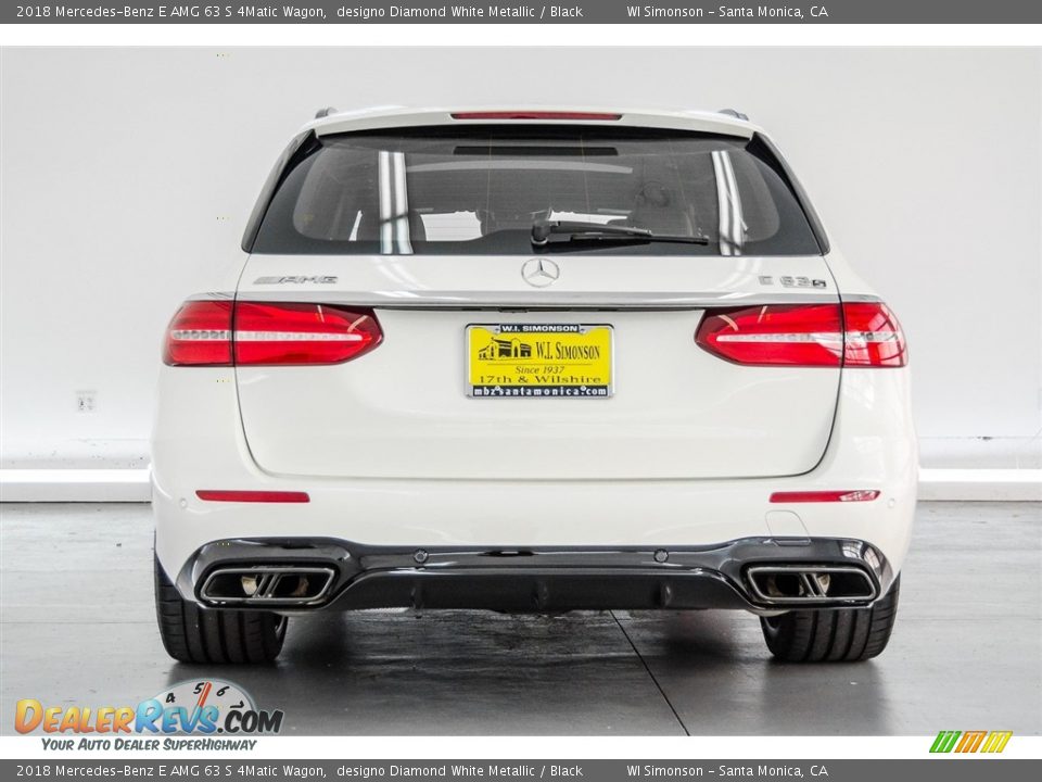 2018 Mercedes-Benz E AMG 63 S 4Matic Wagon designo Diamond White Metallic / Black Photo #3